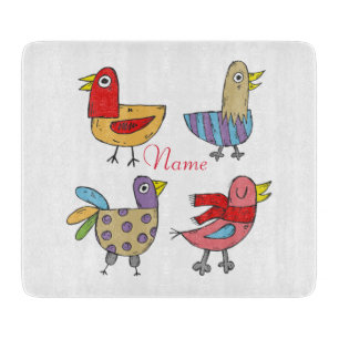4 Funny Birds Thunder_Cove Schneidebrett