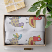 4 Funny Birds Thunder_Cove Seidenpapier (Geschenk)