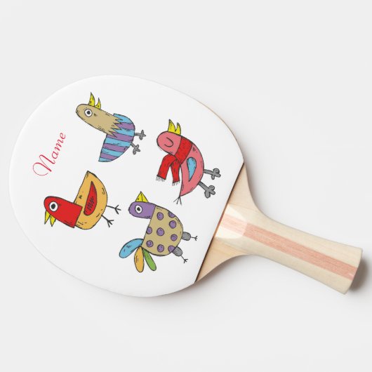 4 Funny Birds Thunder_Cove Tischtennis Schläger (Seitenansicht)
