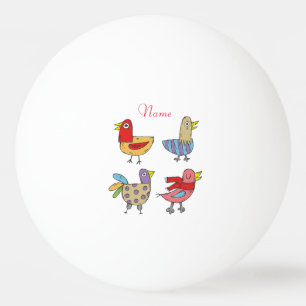 4 Funny Birds Thunder_Cove Tischtennisball