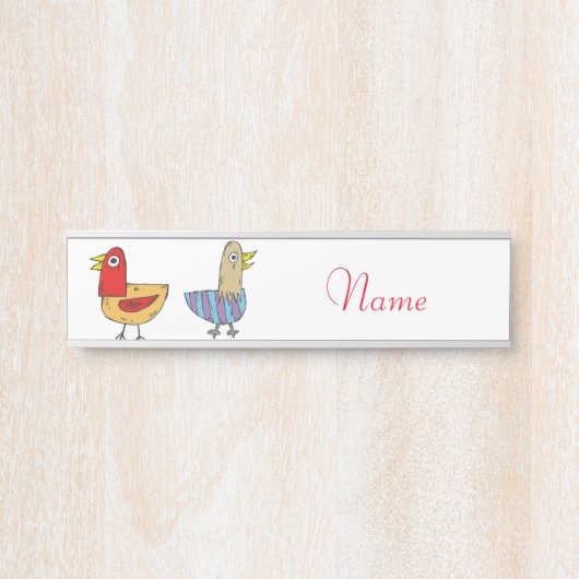 4 Funny Birds Thunder_Cove Türschild (Vorderseite )