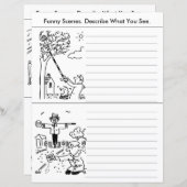 4 Funny Crossing Patrol Lollipop Men Cartoon (Vorne/Hinten)