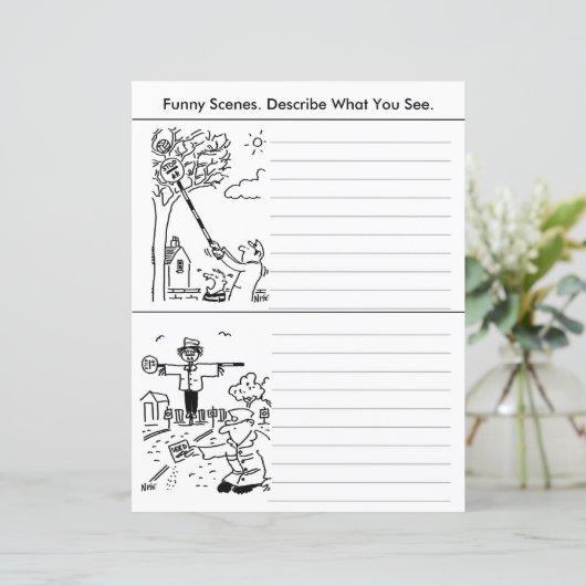 4 Funny Crossing Patrol Lollipop Men Cartoon (Stehend Vorderseite)