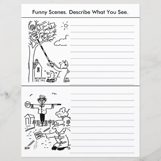 4 Funny Crossing Patrol Lollipop Men Cartoon (Vorderseite)