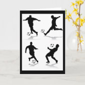 4-Fußball-Spieler Karte (Gelbe Blume)