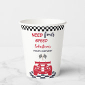 4-Gang-Kindergeburtstag Pappbecher (Rückseite)