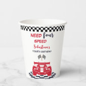 4-Gang-Kindergeburtstag Pappbecher (Vorderseite)