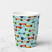 4-Gang-Rennwagen 4 Geburtstagsparty Pappbecher (Rechts)