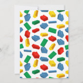 4. Gebäude Blocks Geburtstag, Gebäude Bricks Einladung (Rückseite)