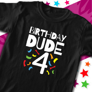 4. Geburtstag 4 Jahre Junge Party Geburtstag Typ 4 T-Shirt