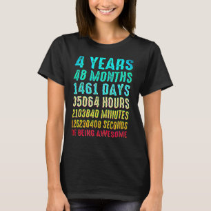 4. Geburtstag 4 Jahre Jungen Mädchen Kinder Party  T-Shirt