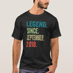 4. Geburtstag 4 Jahre Vintager Retro 2. September T-Shirt