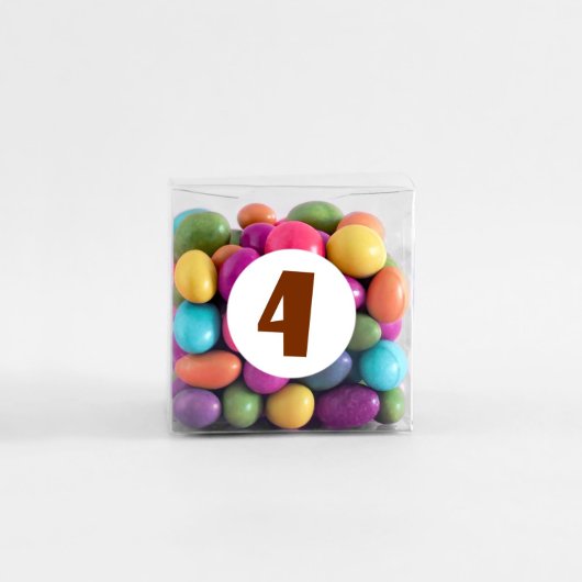 4. Geburtstag Burnt Orange 4 Round Stickers