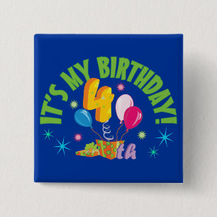 4. Geburtstag Button