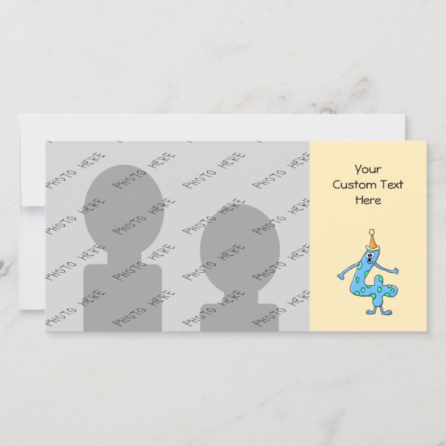 4. Geburtstag Cartoon. (Vorderseite)