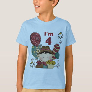 4. Geburtstag Cowboy Tshirts und Geschenke