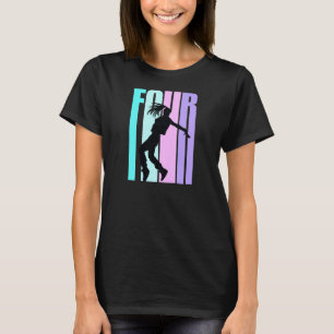 4. Geburtstag des Mädchens Hiphop Dancer Breakda T-Shirt
