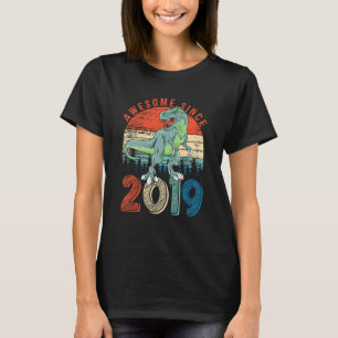 4. Geburtstag Dinosaurier Boys 4 Jahre Phantastisc T-Shirt