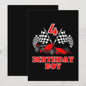 4. Geburtstag Einladung (Vorne/Hinten)