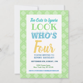 4. Geburtstag Einladung