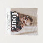 4. Geburtstag Foto Begrüßungszeichen Wandteppich (Vorderseite (Horizontal))