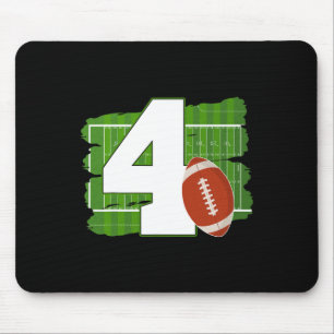 4. Geburtstag Fußball Thema 4 Jahre alter Fußball Mousepad