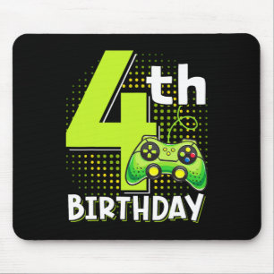 4. Geburtstag Gamer 4 Jahre Altes lustiges Videosp Mousepad