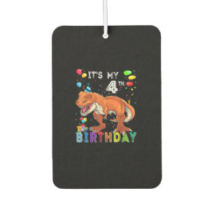 4. Geburtstag Geschenke Kinder Jungs Dino T Rex Di Autolufterfrischer