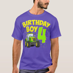 4. Geburtstag Junge 4 Jahre Altes Party T-Shirt