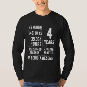 4. Geburtstag Jungen & Mädchen Lustig 4 Jahre alt T-Shirt