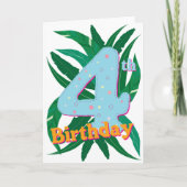 4. Geburtstag Karte (Vorderseite)