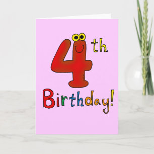 4. Geburtstag! Karte