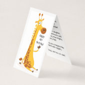 4. Geburtstag - Kinderkarte (Vorderseite)