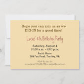 4. Geburtstag LKW Party Einladung (Rückseite)