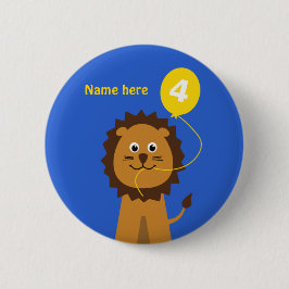 4. Geburtstag Löwe hinzufügen Namen blau Button