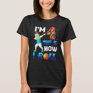 4. Geburtstag Outfit Boy Basketball 4 4 Jahre alt T-Shirt