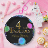 4. Geburtstag  Pappteller (Party)
