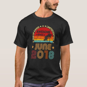 4. Geburtstag Phantastisch Seit Juni 2018 Vintag T-Shirt