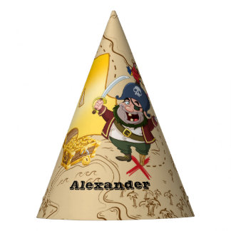 4. Geburtstag Pirate Treasmap Partyhütchen