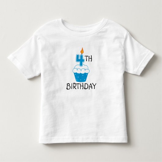 4. Geburtstag scherzt T - Shirt (Vorderseite)