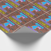 4. Geburtstag: Spaß, Urban Graffiti Inspiriert Loo Geschenkpapier (Ecke)