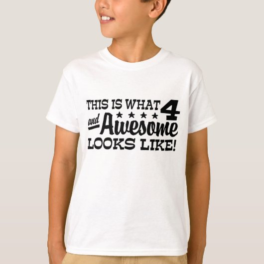 4. Geburtstag T-Shirt (Vorderseite)