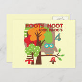 4. Geburtstag T Shirts und Geschenke Postkarte (Vorne/Hinten)