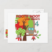 4. Geburtstag T Shirts und Geschenke Postkarte (Vorne/Hinten)