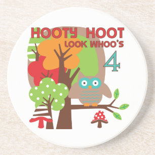 4. Geburtstag T Shirts und Geschenke Sandstein Untersetzer