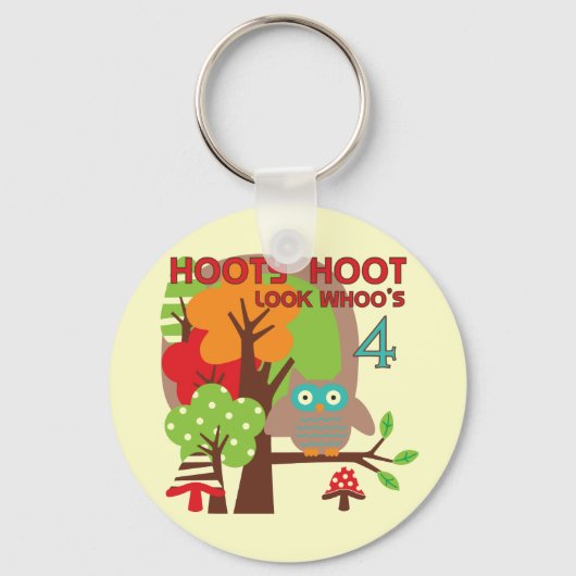 4. Geburtstag T Shirts und Geschenke Schlüsselanhänger (Vorderseite)
