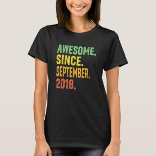 4. Geburtstag Vintag im September 2018 4 Jahre alt T-Shirt