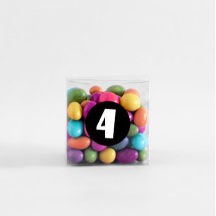 4. Geburtstag Weißer 4 Round Stickers