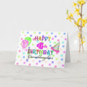 4. Geburtstags-Enkelin Karte (Gelbe Blume)