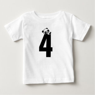 4. Geburtstagsalter 4 Panda Bären T - Shirt
